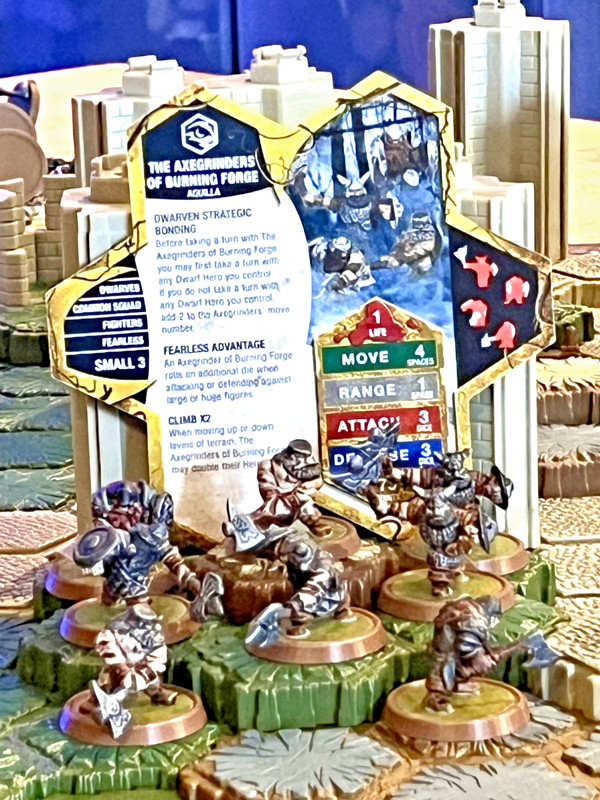 Heroscape Axegrinders X2 Squads 3D Printed/Painted Figures & Card