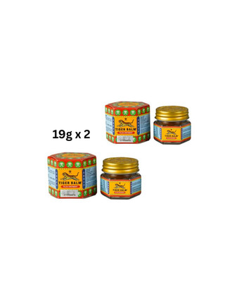 Tiger Balm (Red) Super Strength Pain Relief Ointment 19g  (pack of 2)