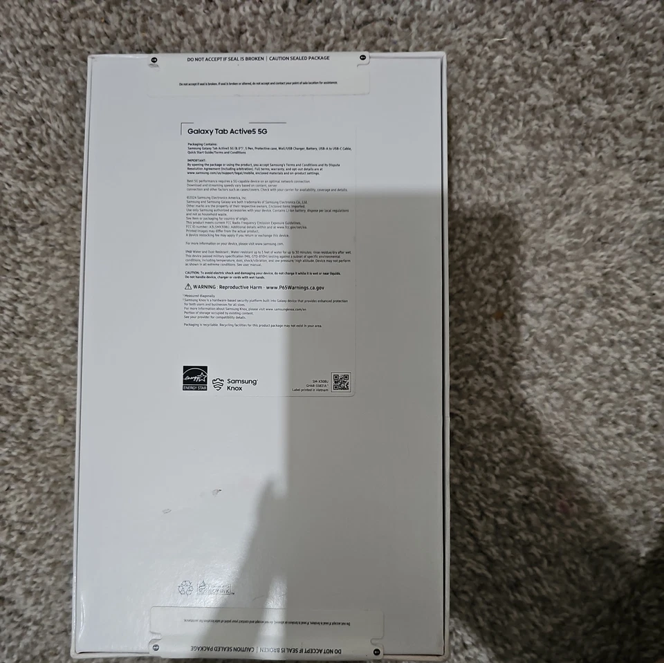 Samsung Galaxy Tab Active5 (8", 5G) Verde SM-X308U 128GB + 6GB RAM Resistente - GSM Foto 2 de 4