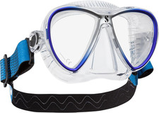 Scubapro Synergy Twin Mask with Comfort Strap - Blue/Silver - One Size, Blue