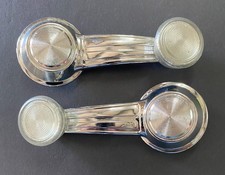 Nos 67-80 Unbranded Gm Carstrucks Window Crank Handle With Riveted Clear Knob Nos 67-80 Unbranded Gm Carstrucks Window Crank Handle With Riveted Clear Knob