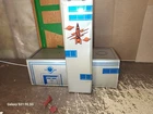Vintage Marx Spacedrome Tin Building Parts Lot