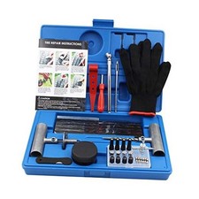 Tyre Repair Kit Heavy Duty Tire Plug, Universal Repair Tool Kit to Fix 63pcs