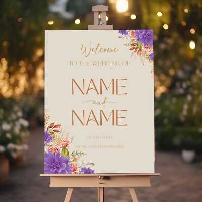 Nikkah Hochzeit Willkommensschild, personalisiert Nikkah, islamisches Schild A1 A2 A3 A4
