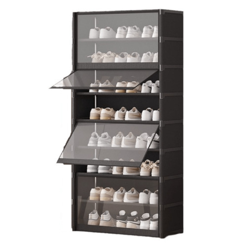 9-layers Shoe Plastic Storage Shoe Rack Organizer Shoe Shelf Dustproof 140cm