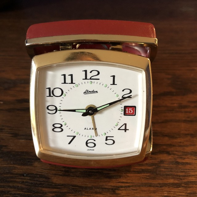 vintage linden travel alarm clock eBay