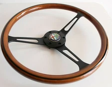Steering fits  Wheel Fits For Alfa Romeo Vintage Wood 380mm  NO hub adapter 