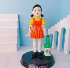 Squid Game Younghee Jinro Chamisul Soju Korean Drinking Game Toy Figure