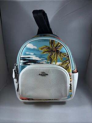 hawaiian print mini backpacks Coach Court Backpack With  Club de Mode padded. NWT COACH CK378 Mini Court