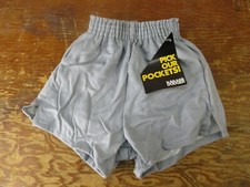 Vintage NOS 70's Dodger gym running Shorts Youth X-Small Gray 3 