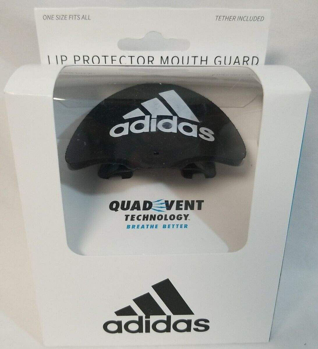 Adidas Black Lip Protector Mouth Guard Tether Included One Size  850003675541 | eBay