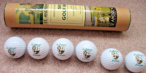 ST. ANDREWS SIX GOLF BALLS FROM THE HOME GOLF PRINTED ST. ANDREWS SCOTLAND - Picture 3 of 6