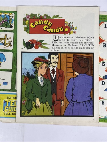 Candy Candy n.3 - Rare Vintage 1978 Editions Tele-Guide With Stickers And Poster - Picture 16 of 22