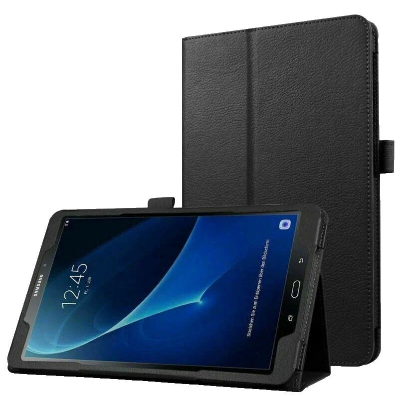 Lector de libros electrónicos y Tablet cuero plegable Folio casos Folios Para Samsung Galaxy Tab E