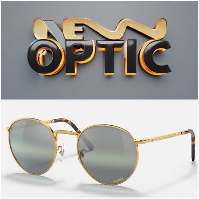 Gafas Ray Ban New Round Chromance Polarized Gradient Green RB3637