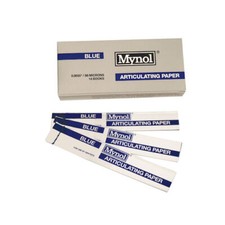 Papier articulé dentaire Ada Products 11003 Mynol bleu fin 140/pc