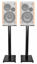 Black 29" Steel Bookshelf Speaker Stands For Edifier R1280T Bookshelf Speakers