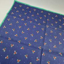 Vintage Tischdecke 85x85 cm bunte Mitteldecke Herzchen Ostern Deko Quadrat Retro