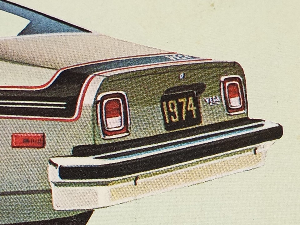 Vtg 1974 CHEVROLET VEGA AD Original Print Ad REX CHEVROLET COMPANY