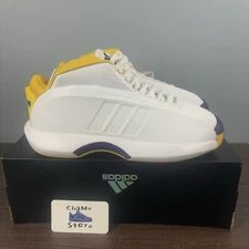 adidas Originals Crazy 1 Lakers Home GY8947 White Purple Yellow Men Size 8.5