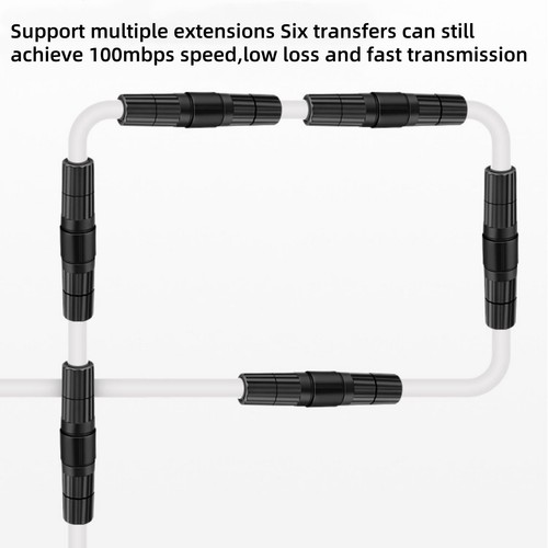 New 3x RJ45 Waterproof Shielded Network Ethernet Cable Extender Coupler - Afbeelding 16 van 16