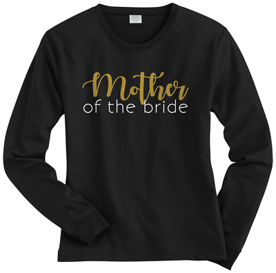 mother of the bride long sleeve shirt