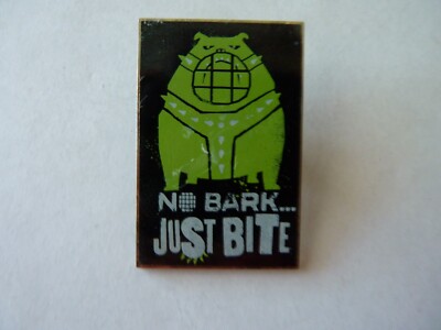 Universal Studios Secret Life of Pets Enamel Lapel Pin NO BARK JUST BITE