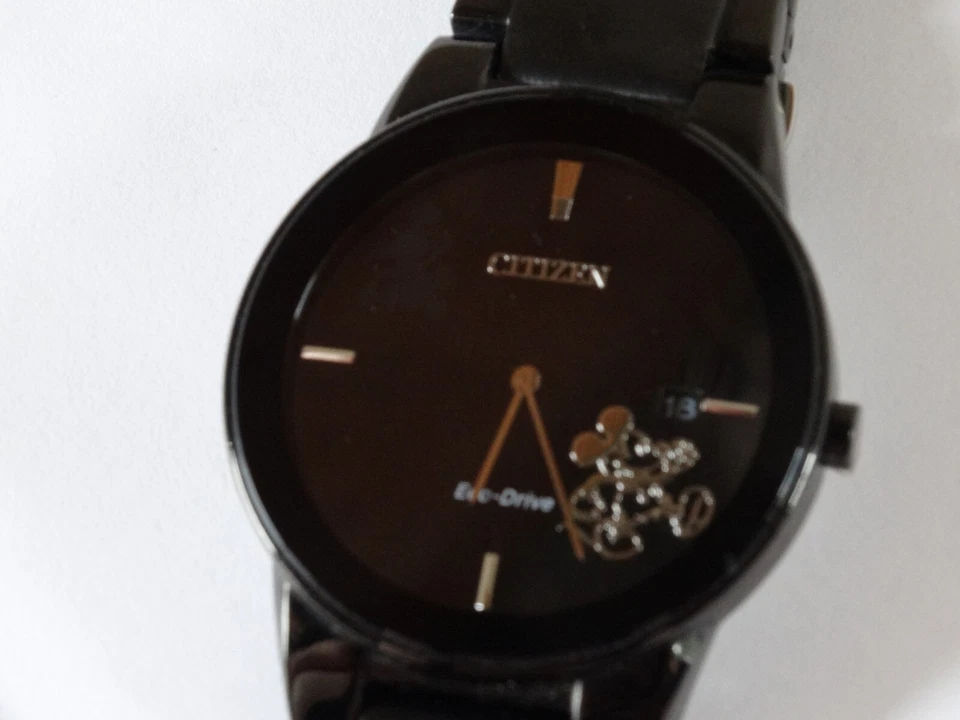 Мужские часы Citizen Cal.J165 Disney Mickey Mouse Eco Drive дата Solar 7,5 дюйма - Изображение 3 из 4