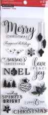 Christmas Sayings Clear Acrylic Stamp Set by Recollections 565178 NEW!