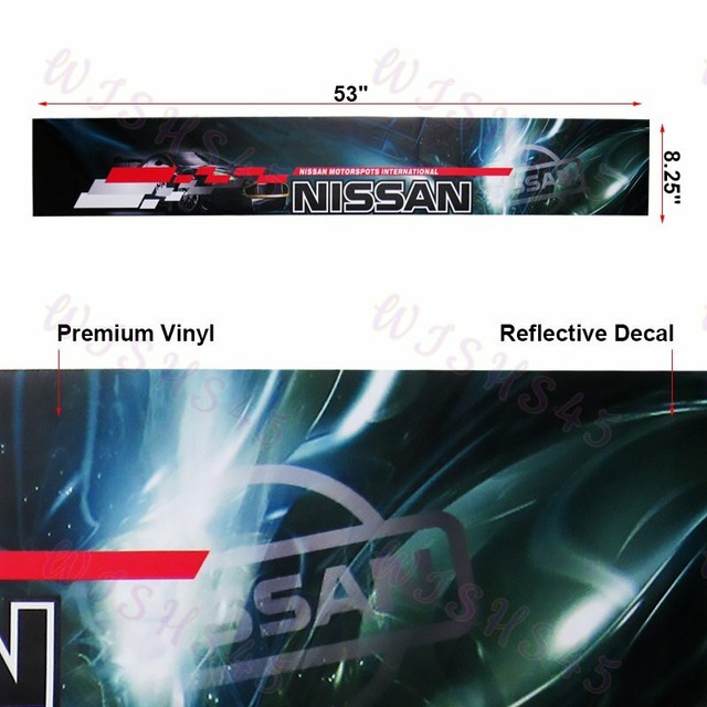 Front Window Windshield Black Vinyl Banner Decal For NISSAN 350Z NISMO