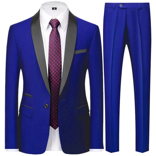 Ensemble de 3 pièces costume de mariage homme manteau pantalon gilet robe de marié blazers veste pantalon - Photo 42/52