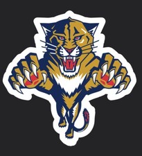 FLORIDA PANTHERS  Logo Sticker  Puck Stickers Car  NHL Hockey Decal Ice