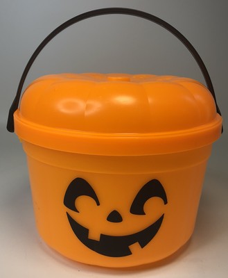 Vintage McDonalds Halloween Pumpkin Trick or Treat Pail Bucket 1986 W