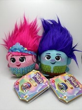 Trolls Band Together Plush Stuffed Animal 6  Lot Branch Queen Poppy Sounds New