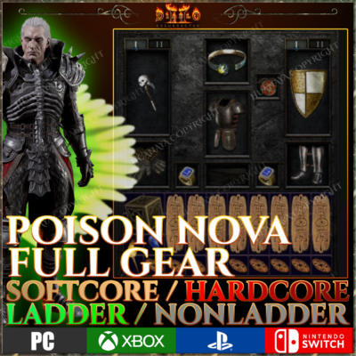 ✓ POISON NOVA NECROMANCER ✓ PC PS4 PS5 XBOX SWITCH ✓ D2R DIABLO
