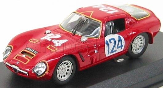 Best Model 1/43 Alfa Romeo TZ2 124 Targa Florio 1967 Statisches Modell Diecast-image