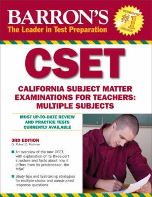 Barron's CSET: California Subject Matter Exams for Teachers: Multiple Subjects