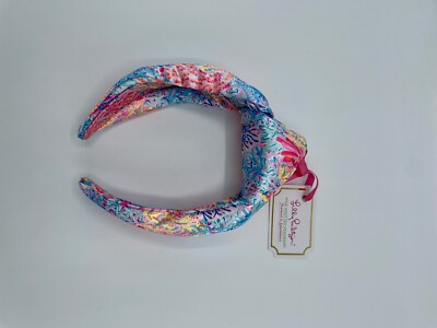 Lilly Pulitzer Girls Wide Top Knotted Satin Headband  display picture 1
