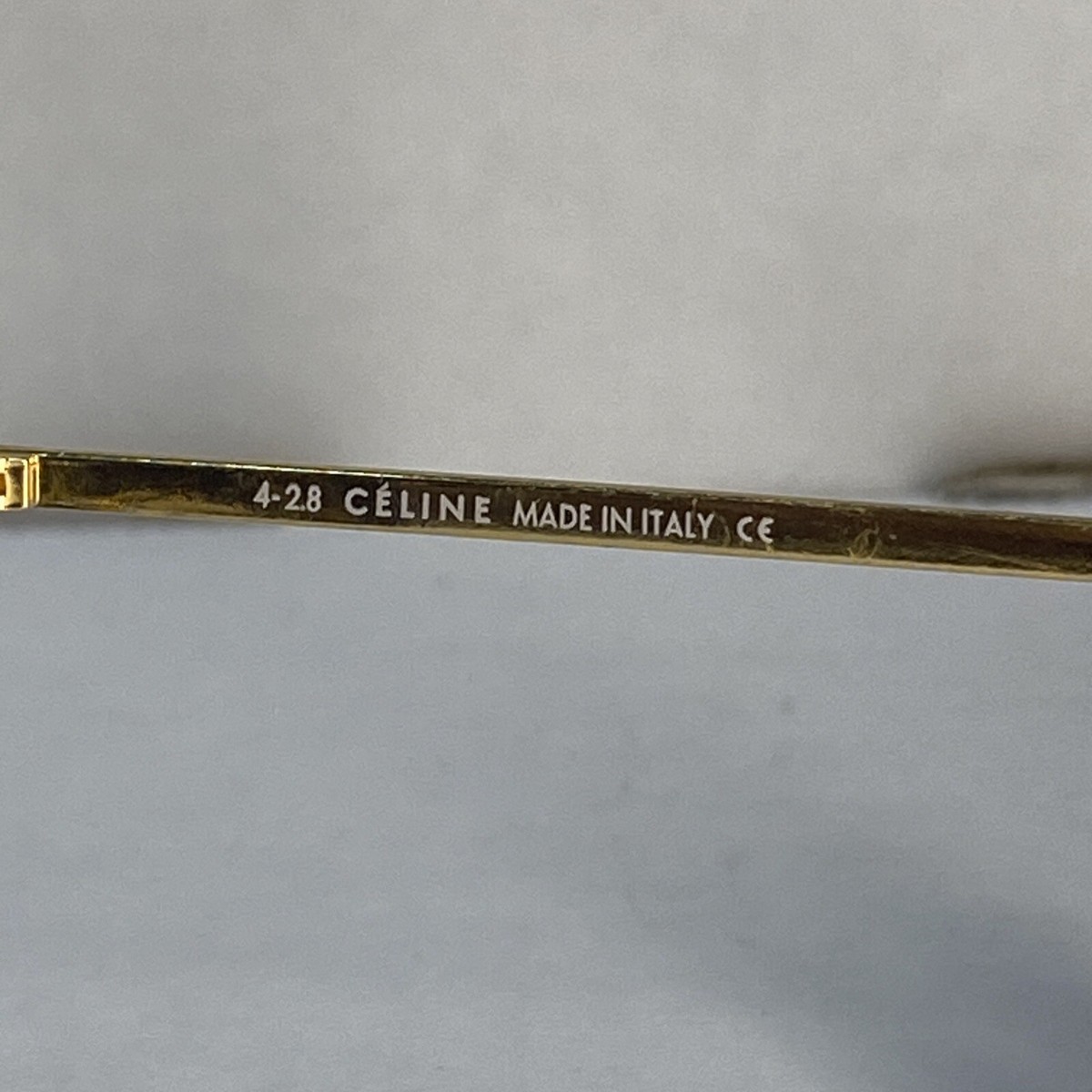 Celine CL40011U 90E 48[]26 140 Dark Blue Gold Frame Yellow Lens 