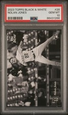 2023 Topps Black & White #28 Nolan Jones Rockies RC Rookie PSA 10 GEM MINT