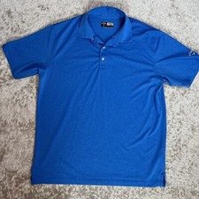 Callaway Men's blue short sleeve opti-dry golf polo