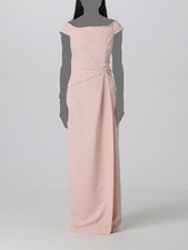 Lauren Ralph Lauren Women's Pink Off-the-Shoulder Column Gown Dress Sz 4