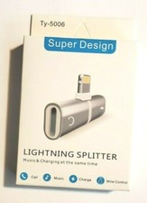 2in1 8 pin Adapter Headphone Jack Splitter Audio For iPhone 7 8 X XR MAX