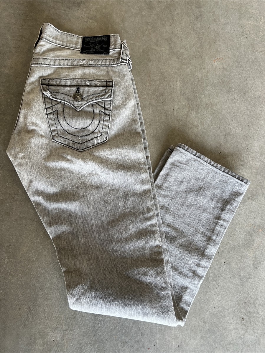 TRUE RELIGION GREY GRAY Jeans Women's Size 27 27X31” TRW4100 TRUE RELIGION GREY GRAY Jeans Women's Size 27 27X31” TRW4100