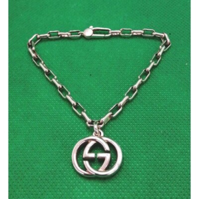 アクセサリー GUCCI SilverBracelet With Interlocking G Gucci Men's Sterling Silver Interlocking G Link Bracelet | Neiman