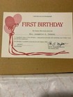 DANBURY MINT FIRST BIRTHDAY BABY GIRL DOLL A3007 NEW MIB WITH PAPERS  — photo 5