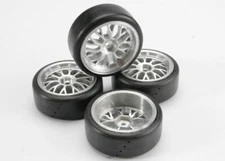NEW Traxxas Protrax On Road Slick Tires & Wheels (4) 1/10 4-Tec