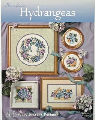 HEIRLOOM HYDRANGEAS Cross Stitch Book 5 Designs 10 Pages #1226