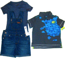Lot Boys Clothes Joe's Denim Overall Set size 18 months OshKosh Polo Shirt