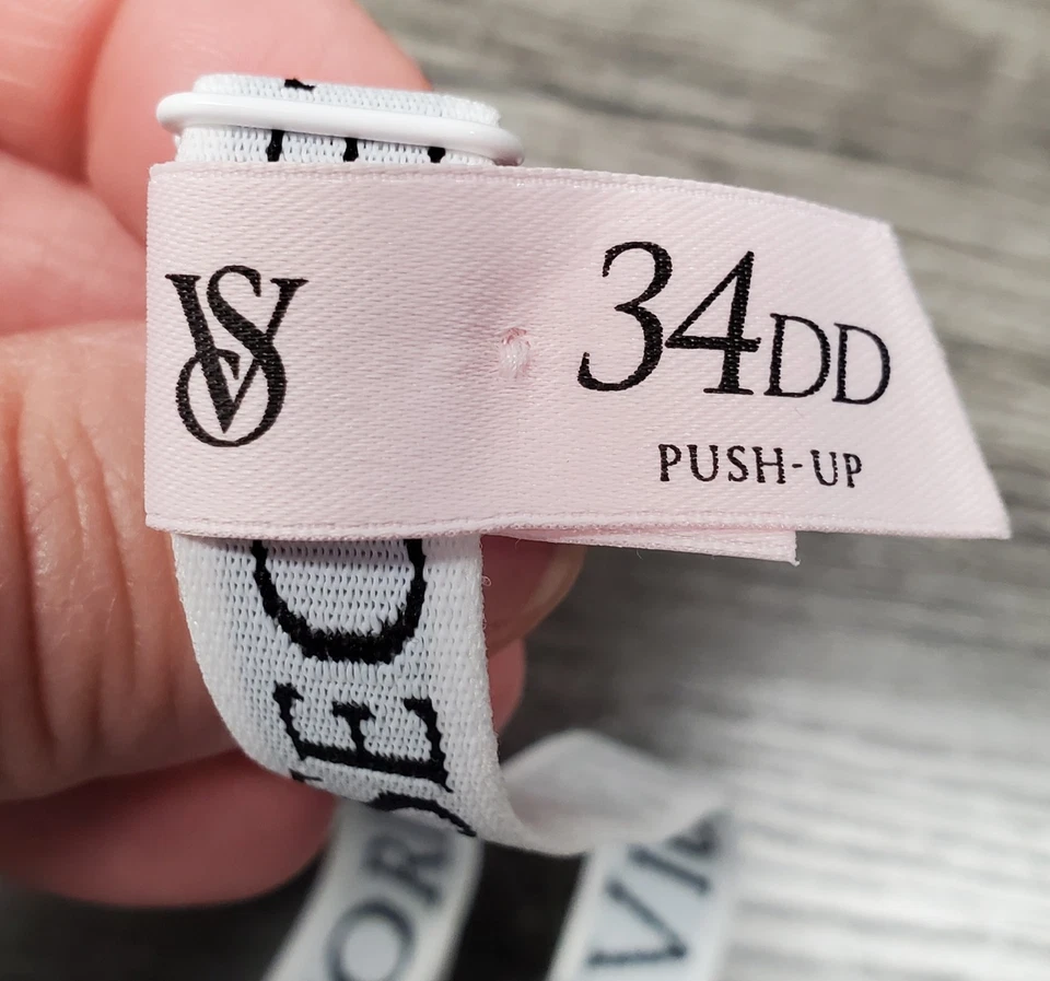 Victoria's Secret Bra T-shirt Plunge Push Up 34DD Gray Bombshell Padded NWT - Image 2 of 4